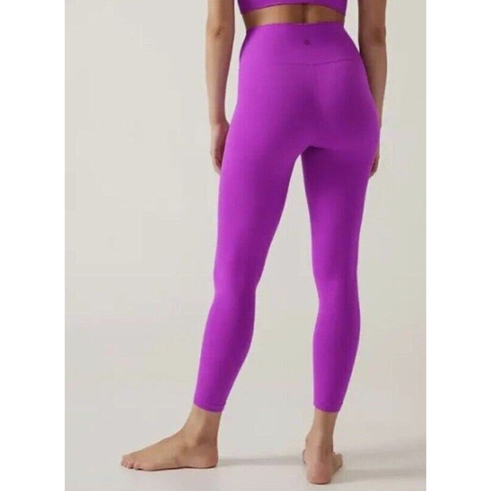 Women’s Athleta Transcend 7/8 Leggings High Rise Size Large NWT Jazzy Purple - Picture 2 of 8